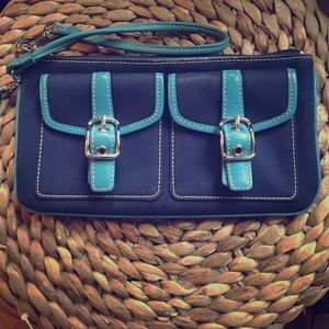Coach Twin Front Pocket Wristlet